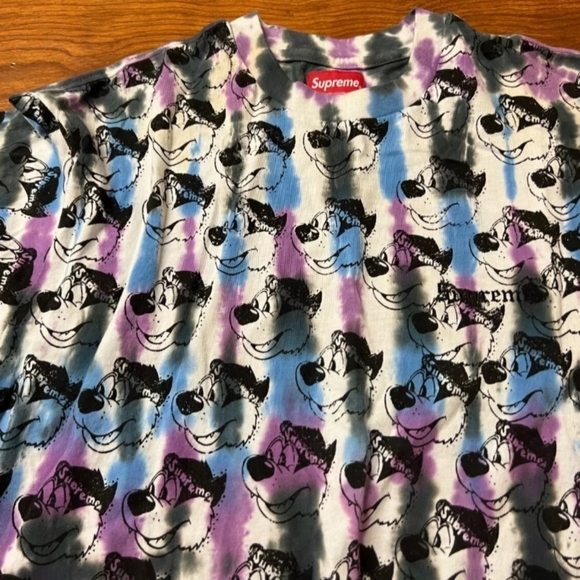 Supreme Dyed Bear L/S Long Sleeve Top Size Medium SS212021 - Picture 5 of 9